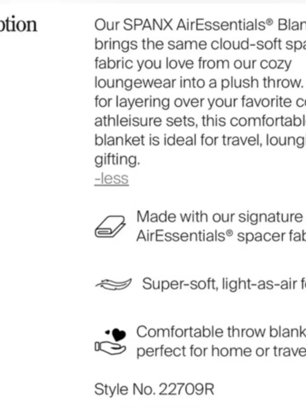 SPANX airessentials® blanket